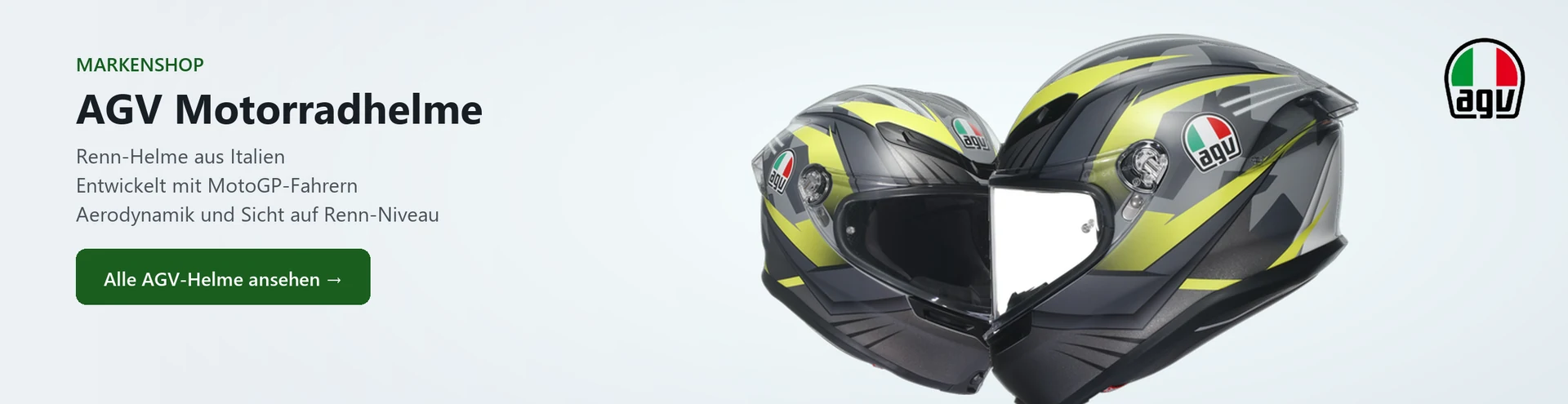 AGV Motorradhelme – Produktauswahl im Markenshop