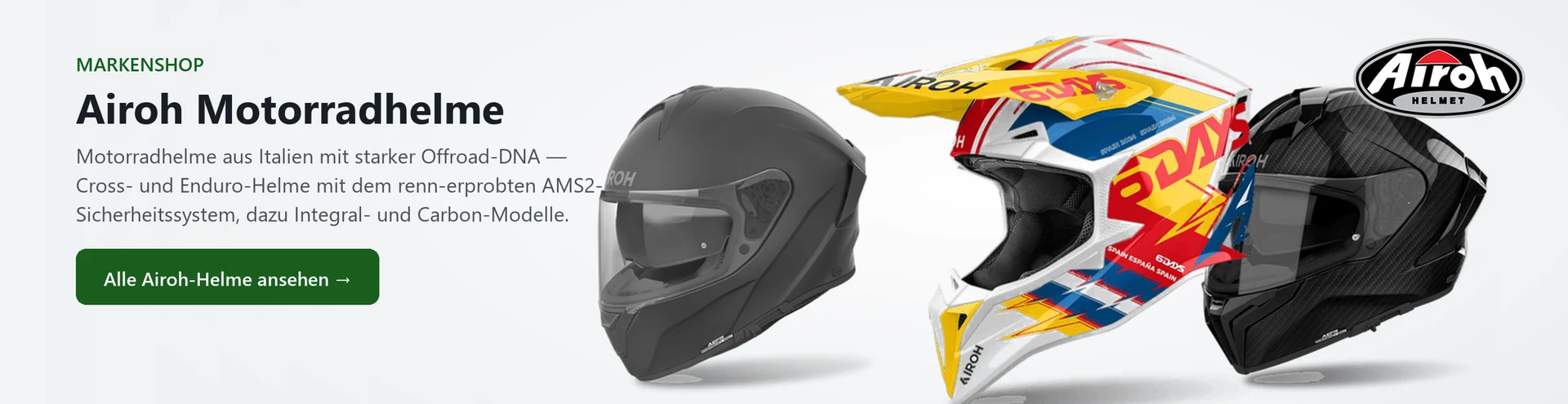 Airoh Motorradhelme – Produktauswahl im Markenshop