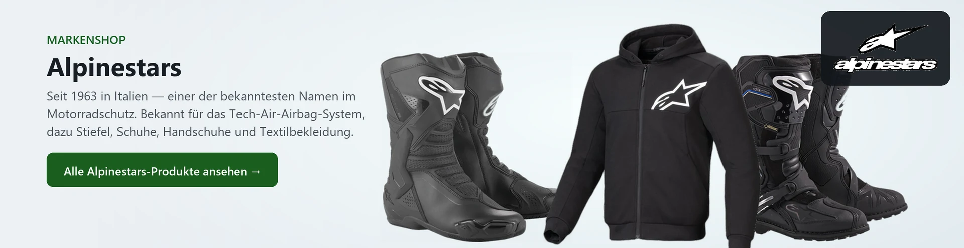 Alpinestars – Produktauswahl im Markenshop