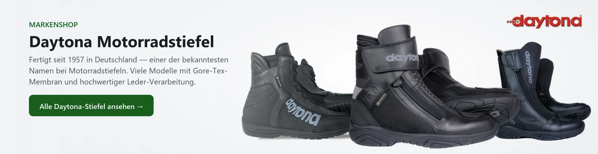 Daytona Motorradstiefel – Produktauswahl im Markenshop