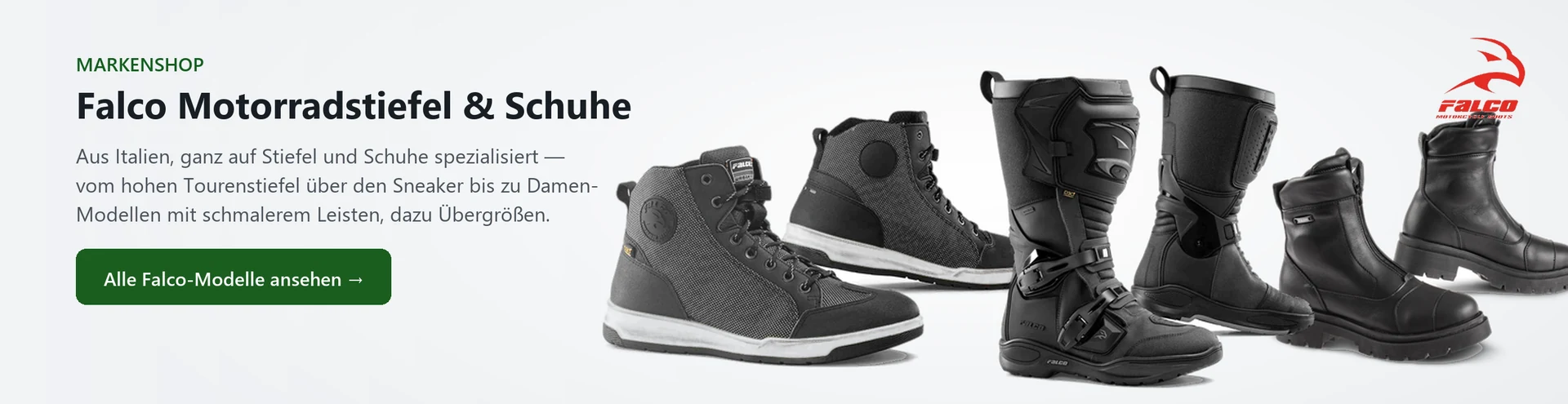 Falco Motorradstiefel & Schuhe – Produktauswahl im Markenshop