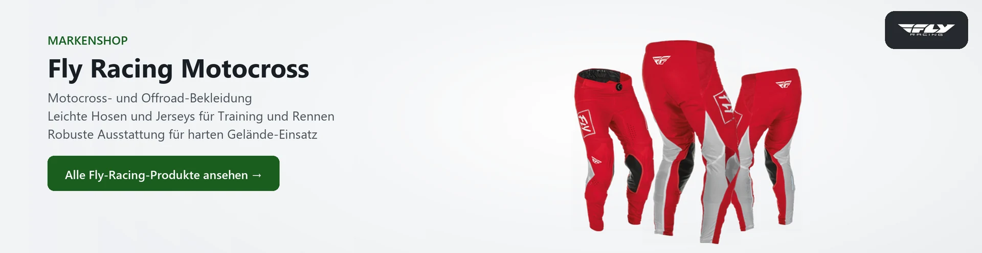 Fly Racing Motocross – Produktauswahl im Markenshop