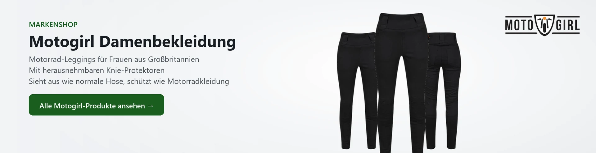 Motogirl Damenbekleidung – Produktauswahl im Markenshop