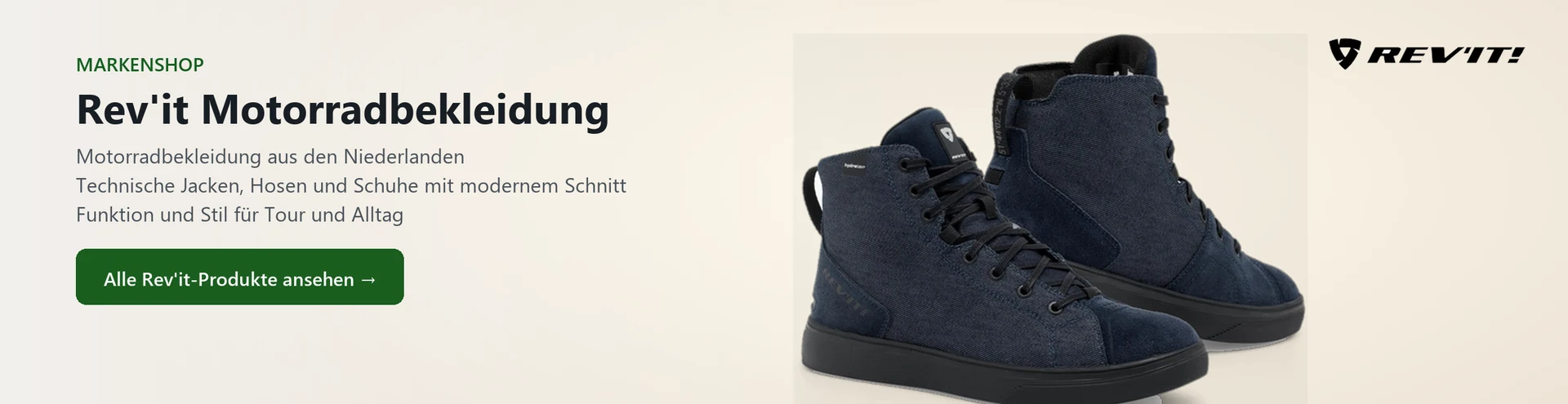 Rev'it Motorradbekleidung – Produktauswahl im Markenshop
