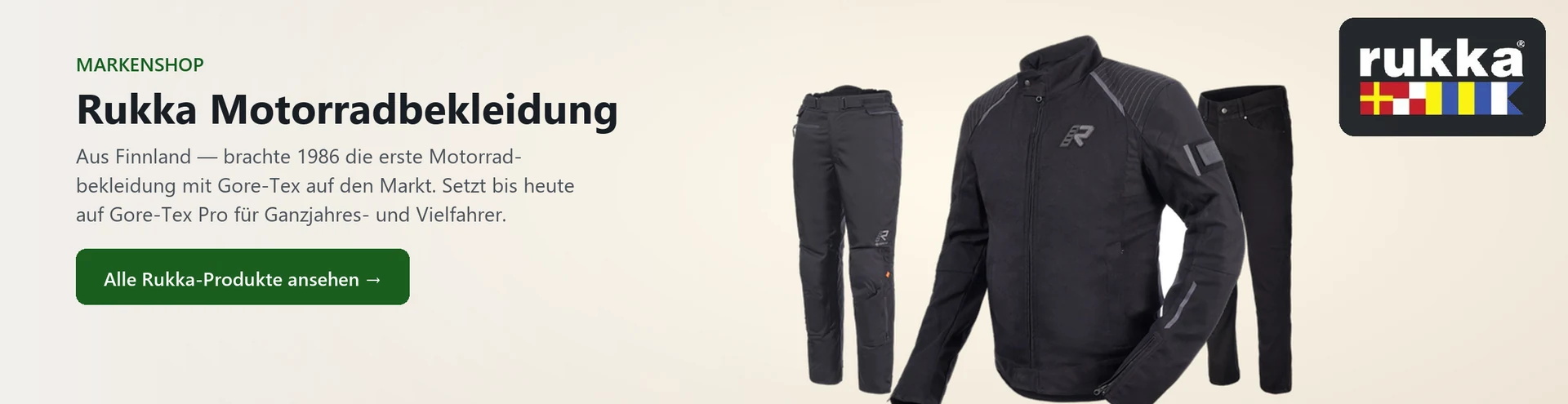 Rukka Motorradbekleidung – Produktauswahl im Markenshop