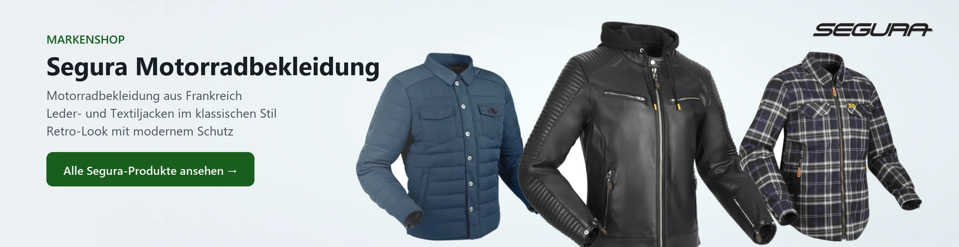 Segura Motorradbekleidung – Produktauswahl im Markenshop