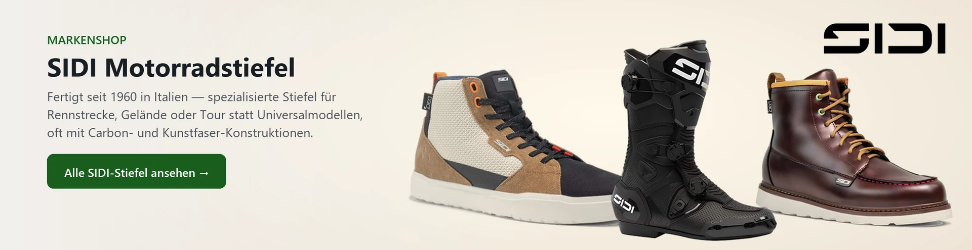 SIDI Motorradstiefel – Produktauswahl im Markenshop