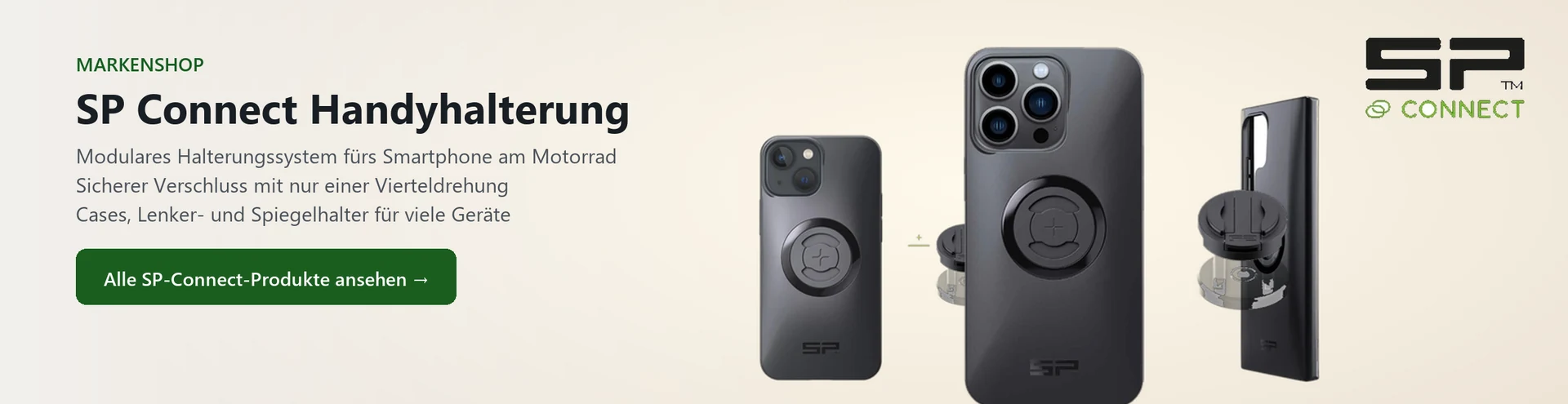 SP Connect Handyhalterung – Produktauswahl im Markenshop