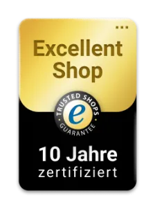 Trusted Shops Excellent Shop Award &ndash; 10 Jahre in Folge zertifiziert