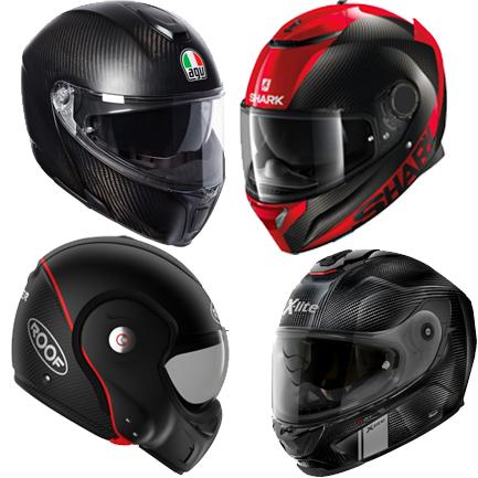 Carbon Motorradhelme - Extrem leicht und ein optisches Highlight im Motorrad Helm Bereich