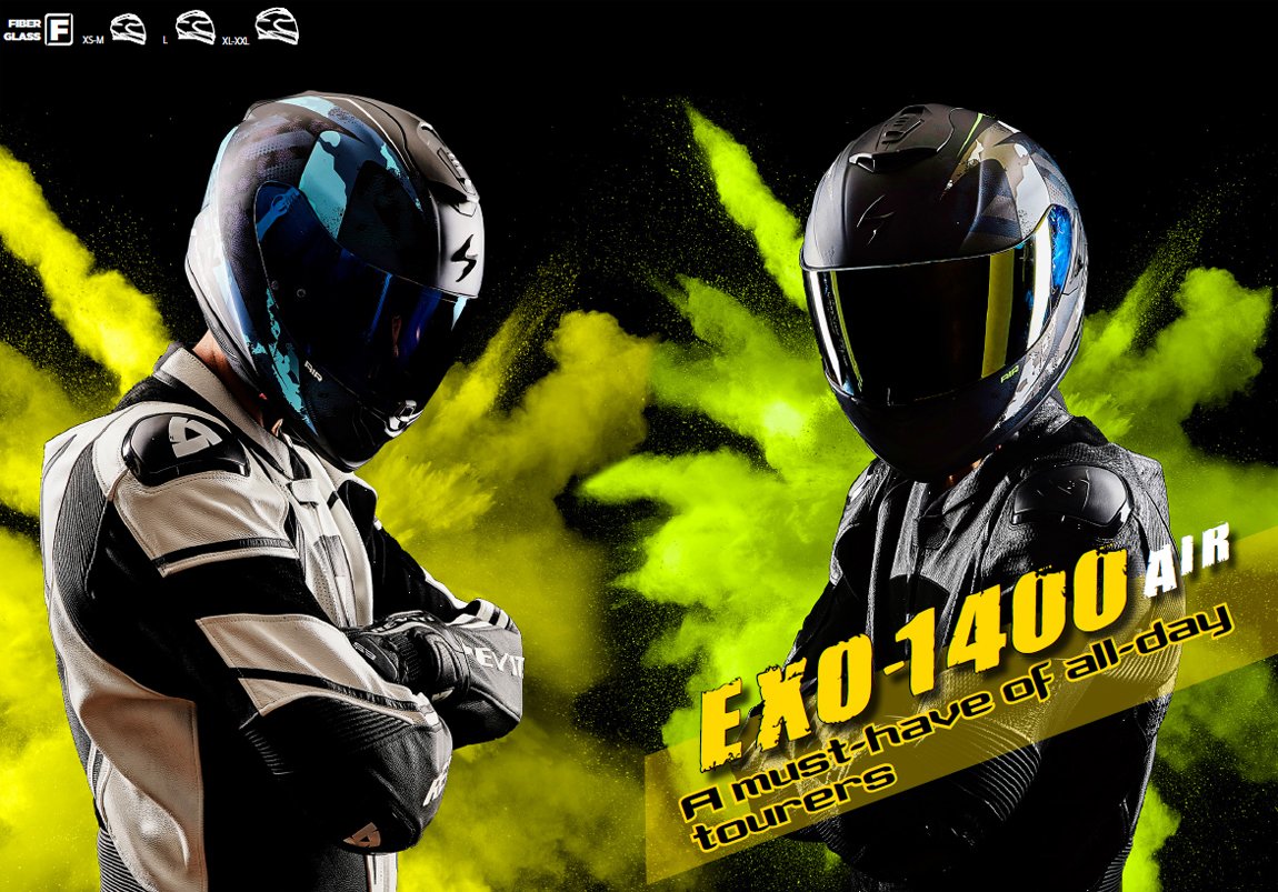 Scorpion EXO-1400 Air Integralhelme Scorpion EXO-1400 Air Integralhelme