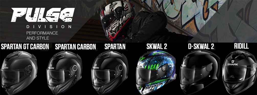 Shark Pulse Division - Integralhelme mit Performance und Style Shark Pulse Division - Integralhelme mit Performance und Style