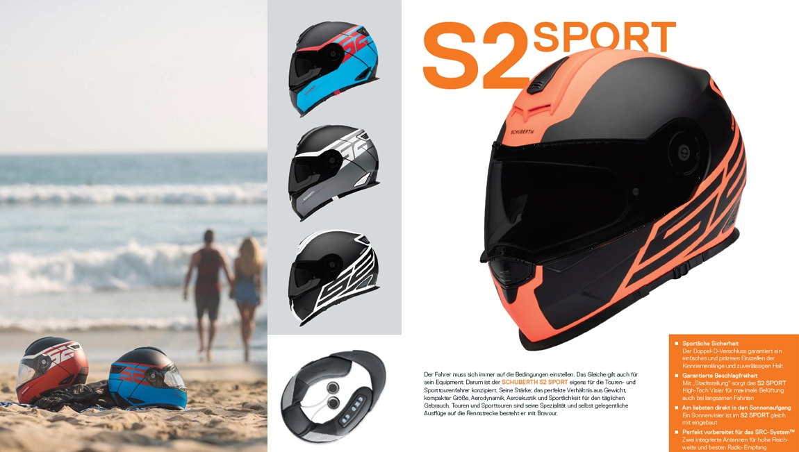 S2 Sport Integralhelme für das Rennfeeling auf der Straße S2 Sport Integralhelme für das Rennfeeling auf der Straße