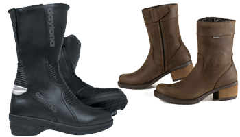 Motorradstiefel und -schuhe für Damen