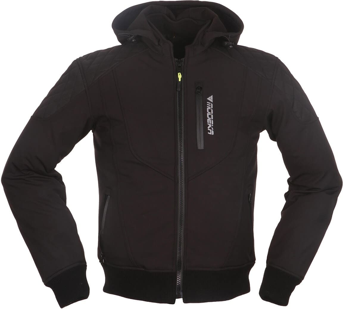 Modeka CLARKE Hoodie Softshell Jacke schwarz Gr. M