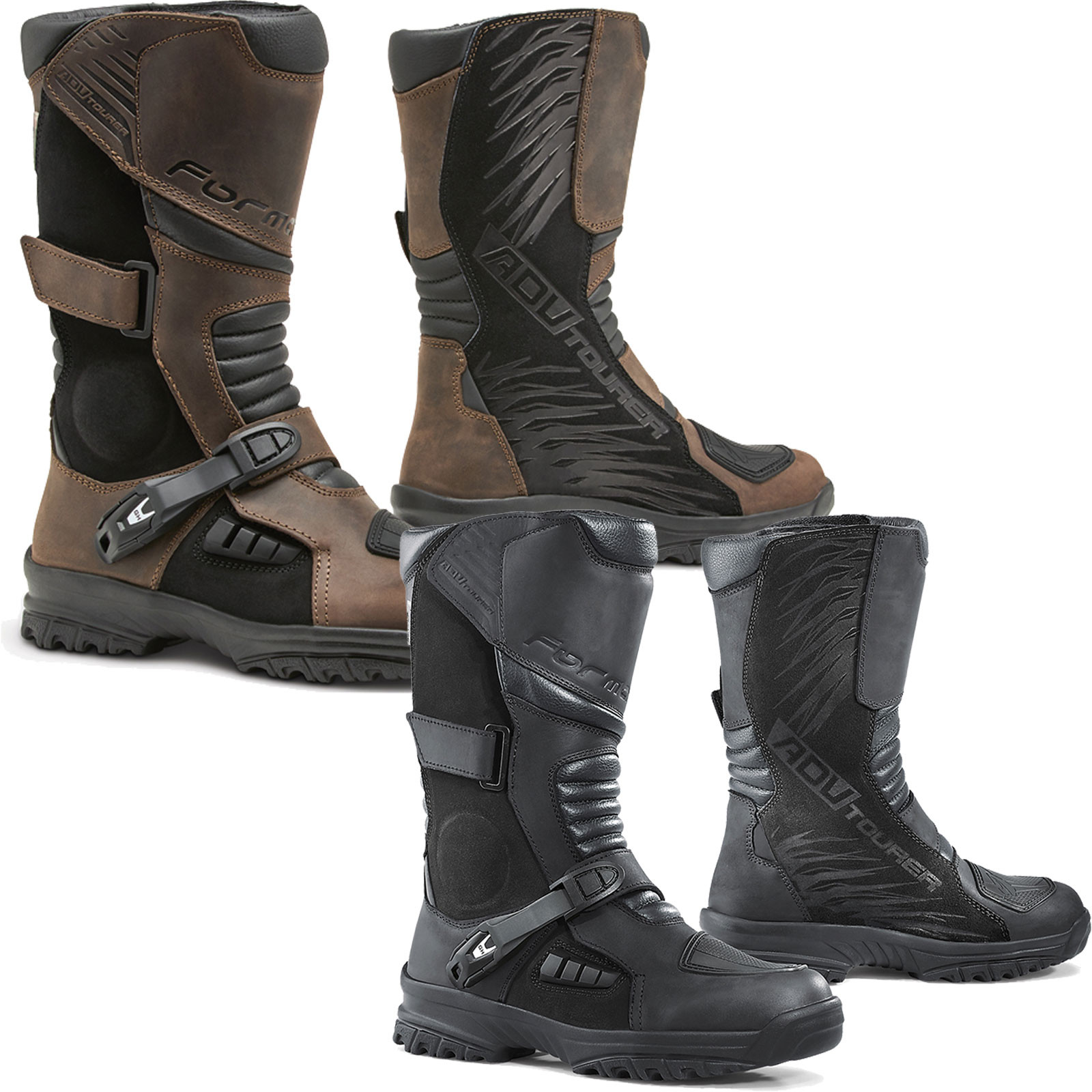 Bogotto Xeton Adventure Stiefel - Wasserdichte Motorradstiefel Schwarz/Grau
