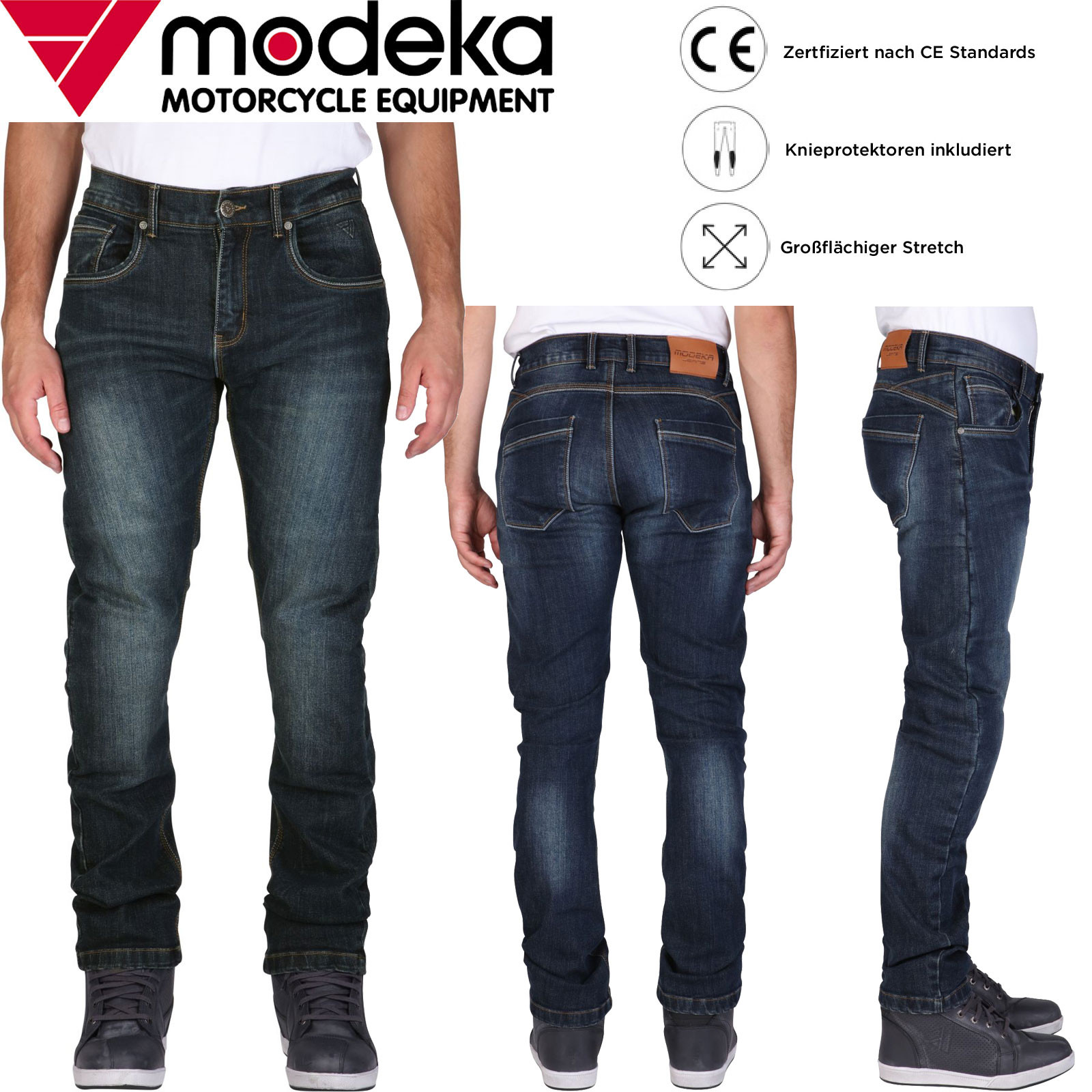Modeka Sonic Motorrad Jeans - Schutzjeans Für Biker Mit Cordura