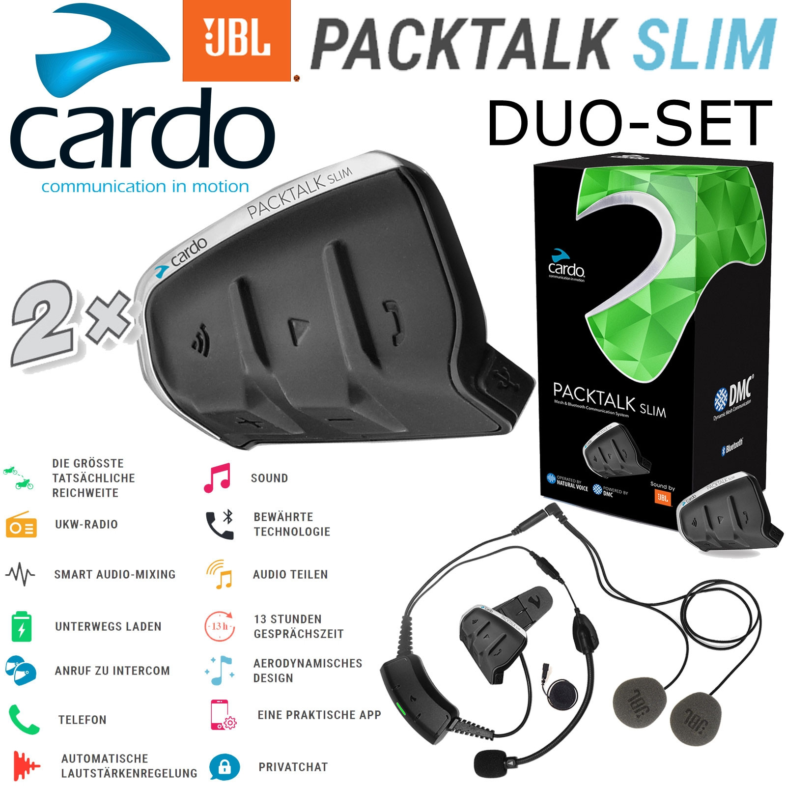 カルド インカム cardo JBL パックトーク スリム