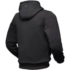 Modeka Jamey Motorrad-Hoodie Sportjacke CE A Fleece Aramid Kapuze mit ultradünnen Protektoren