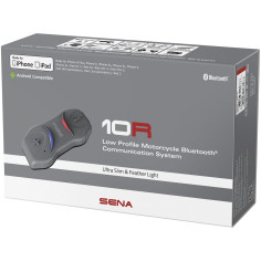 Sena Headset 10R Motorrad Kommunikation ultraflach mit Bluetooth 4.1 4-Wege Intercom bis 900m