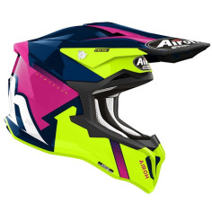 Airoh Strycker ECE 22.06 Crosshelm Carbon leicht AMS Multi-Action Safety-System Doppel-D-Verschluss