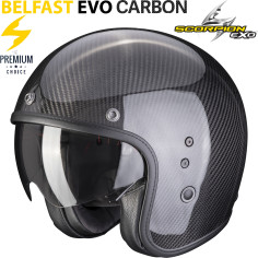 Scorpion Jethelm BELFAST EVO CARBON extrem leicht ECE 22.06 mit Sonnenblende