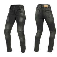 Trilobite Motorrad-Jeggings BELLA Damen CE AA Leggings Jeans Monolayer Stretch Denim mit Protektoren