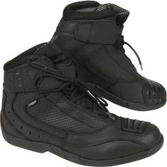 Modeka Motorradschuhe Black Rider CE Sport Stiefel Leder mit Knöchel- und Schaltverstärkungen