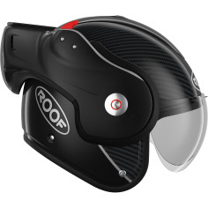 Roof Überklapphelm BoXXer CARBON mit 50% getöntem Antifog-Visier und Doppel-Zulassung als Jet und Integral