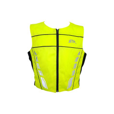 BTR Warnweste Sicherheitsweste Motorrad Motorradweste neongelb