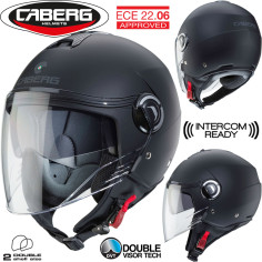 Caberg Jethelm RIVIERA V4 X mit Sonnenblende und langem Visier ECE 22.06