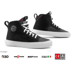 Falco Starboy 4 Motorrad-Sneaker CE Air-Tech Futter Neopren-Einstieg D3O Protektoren