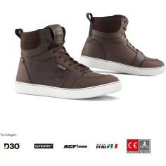 Falco Dagger Motorrad-Sneaker CE wasserdicht Sympatex Leder D3O Protektoren