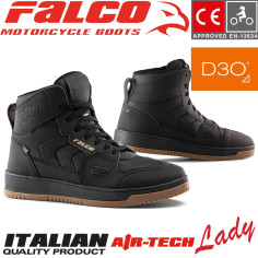 Falco HARLEM Motorradschuhe Damen CE mit D3O Protektoren Air-Tech