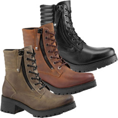 Falco Damen Motorradstiefel MISTY Leder wasserdicht mit High-Tex Membrane CE und Protektoren