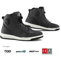 Falco Pyro 2 Motorrad-Sneaker CE wasserdicht orthopädisches Fußbett D3O Protektoren