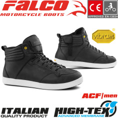 Falco Motorradschuhe TENSHO Leder Sneaker wasserdicht perforiert mit CE