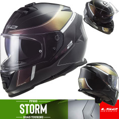 LS2 Integralhelm FF800 STORM mit Sonnenblende und Max Vision Pinlock