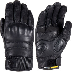 Knox Motorradhandschuhe HADLEIGH wasserdicht Leder kurze Stulpe 3-Jahreszeiten