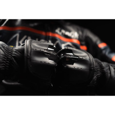 Knox Handroid MK5 Motorradhandschuhe mit langer Stulpe Vollmanschette BOA-Verschluss Leder CE Protektoren
