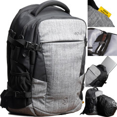Knox Motorrad-Rucksack RYDER 20 Liter mit Micro-Lock und Platz für 15 Zoll Laptop