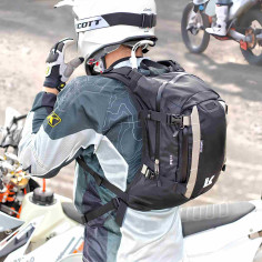 Kriega R15 Motorrad-Rucksack mit Quadloc-Lite-Gurtsystem Cordura Hüftgurt 15 Liter