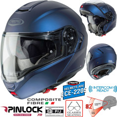 Caberg Klapphelm LEVO mit Panorama Sichtfeld P/J Homologation Sonnenblende und Pinlock