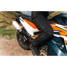 Knox Colton Tapered Slim Motorradjeans CE AA Denim mit Zwei-Wege Stretch und Protektoren
