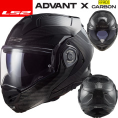 LS2 Über-Klapphelm FF901 ADVANT X CARBON mit P/J Homologation und Sonnenblende ECE 22.06