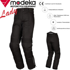Modeka Luana Lady Motorradhose Damen CE AA wasserdicht AirVent ergonomisch