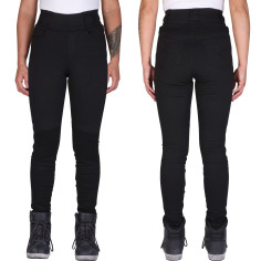 Modeka Motorrad-Leggings DEOLA LADY Aramid CE A Stretch gefüttert inklusive Knieprotektoren