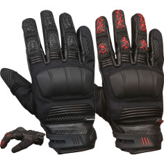 Modeka Motorradhandschuhe ENNOS elastisch Leder mit Amara und CE