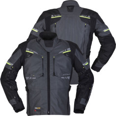 Modeka Motorradjacke TARAN FLASH selbstreflektierend in der Nacht CE AA wasserdicht Cordura mit Protektoren