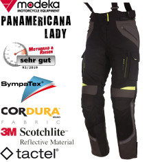 Modeka Damen Motorradhose PANAMERICANA LADY wasserdicht Sympatex Steppweste mit Protektoren